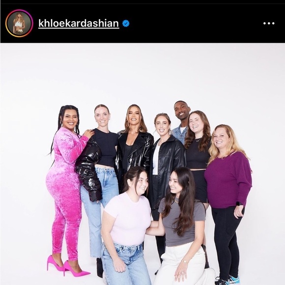 Khloe Kardashian and I on set for Good American Open Casting. Amazing people! - Picture 1 of 1